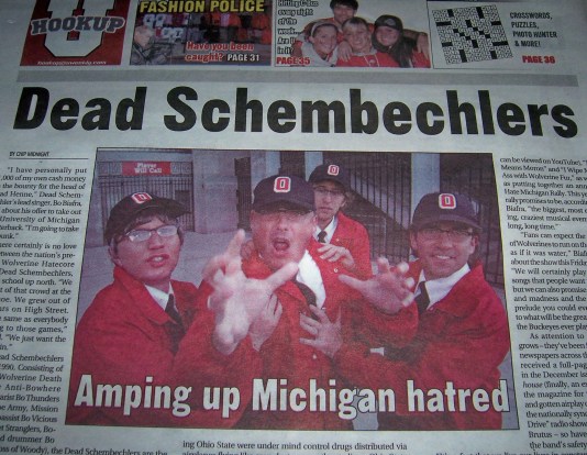 Before the game Dead Schembechlers